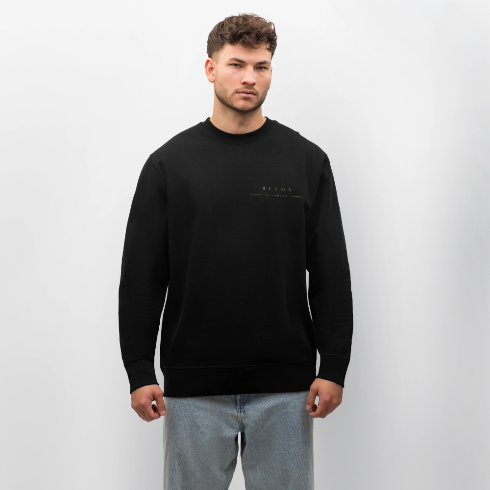 8 LEGS - Signature-Design Organic Oversize Sweatshirt - black