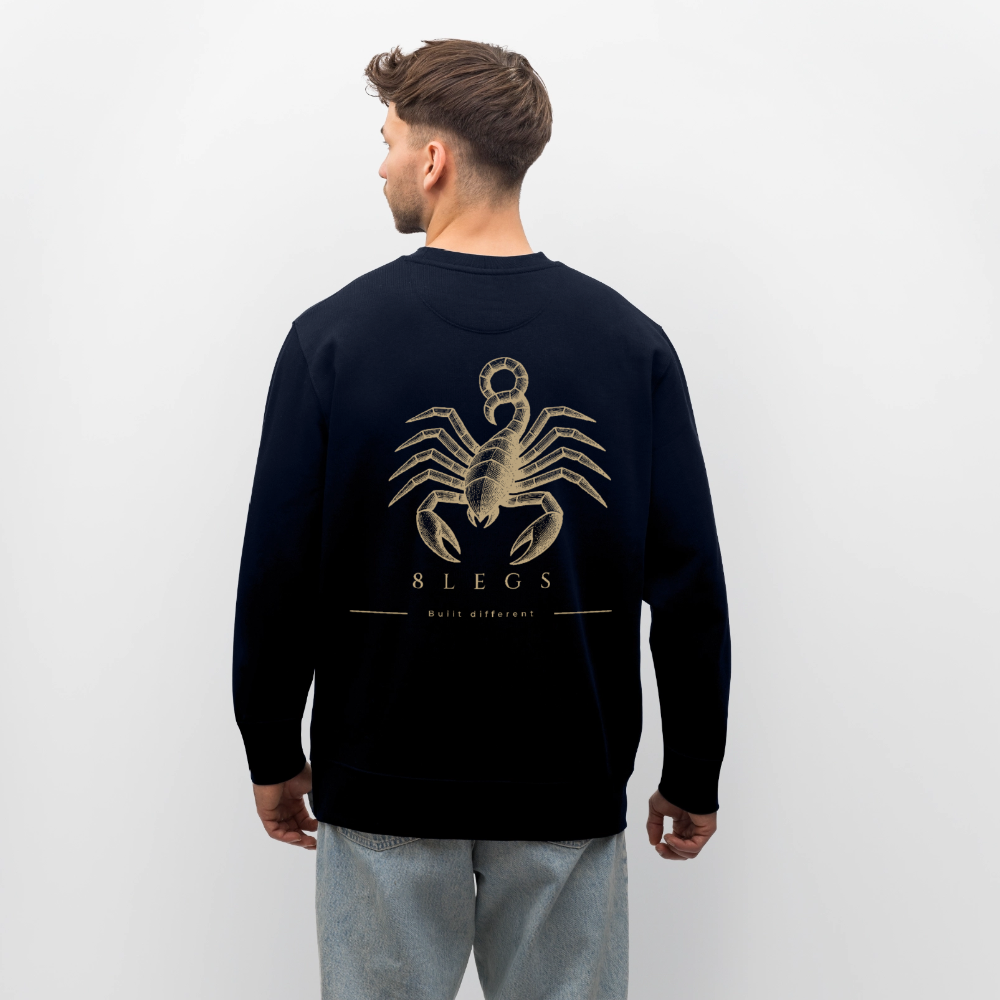 8 LEGS - Signature-Design Organic Oversize Sweatshirt - navy