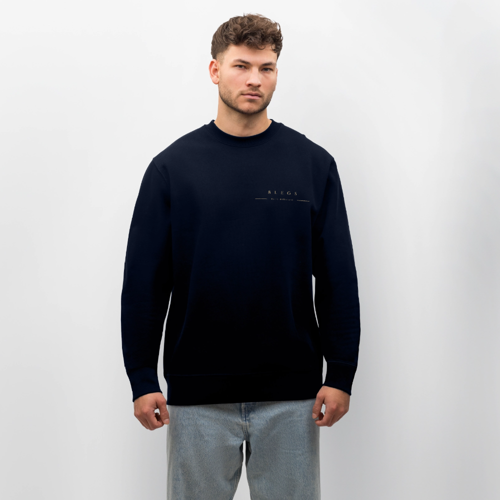 8 LEGS - Signature-Design Organic Oversize Sweatshirt - navy