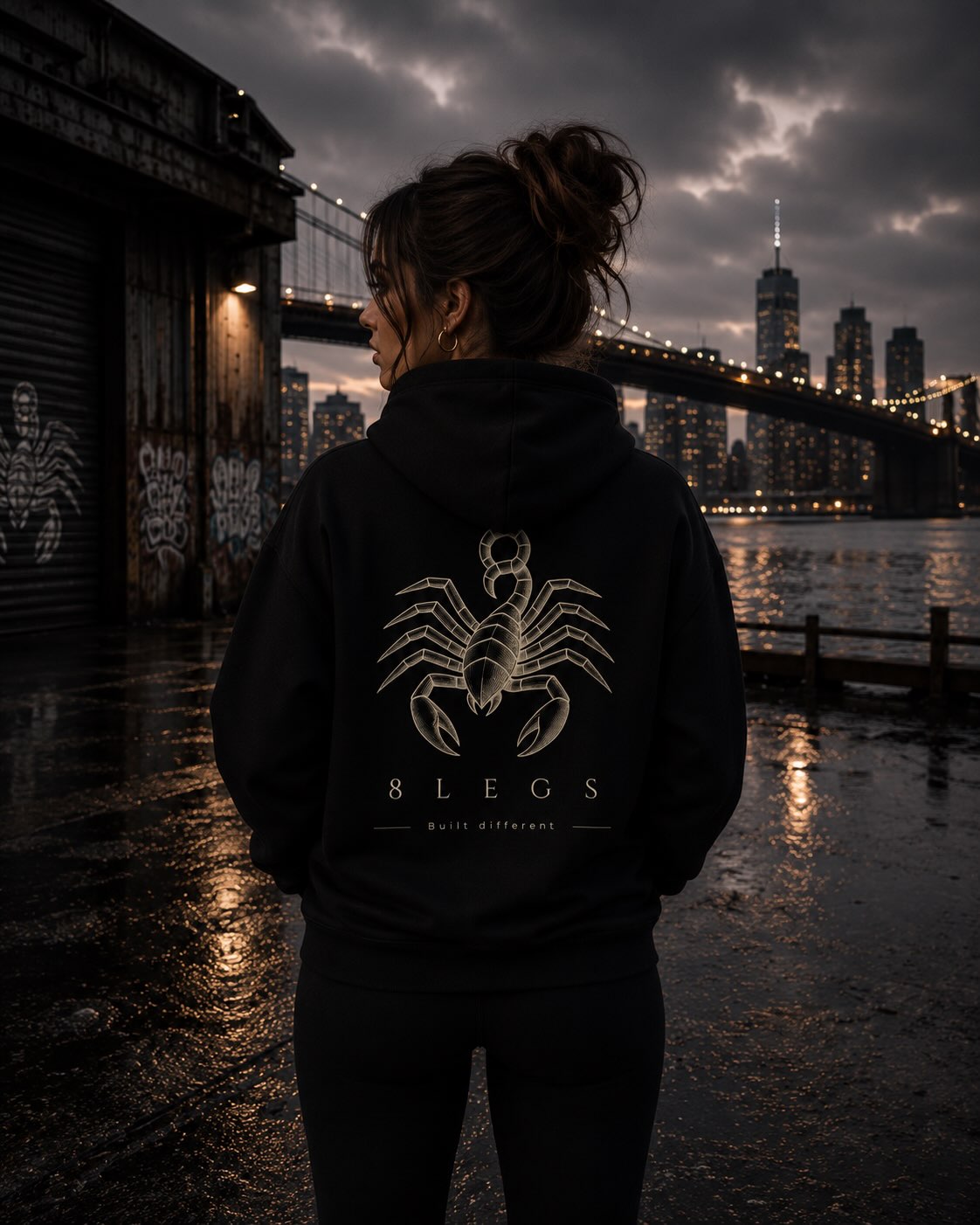 8 LEGS – Scorpion Signature - Organic Basic Hoodie